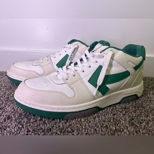 Off White Out of Office Sneaker Green 9.5